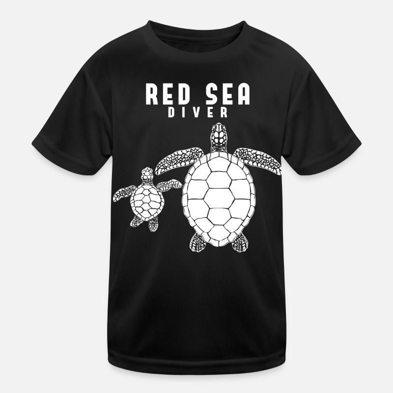 Diving Egypt Holidays Sea Turtle Kids Functional T-Shirt