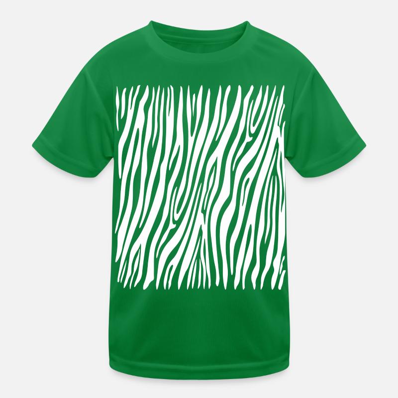 Zebra Pattern Carnival Costume Zebra Stripe Kids Functional T-Shirt