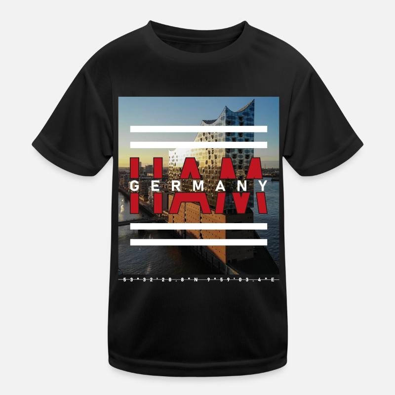 Hamburg HAM Germany Kids Functional T-Shirt