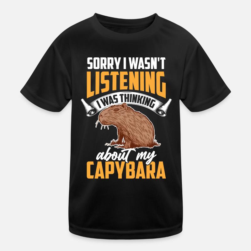 Capybara thought of capybara Kids Functional T-Shirt