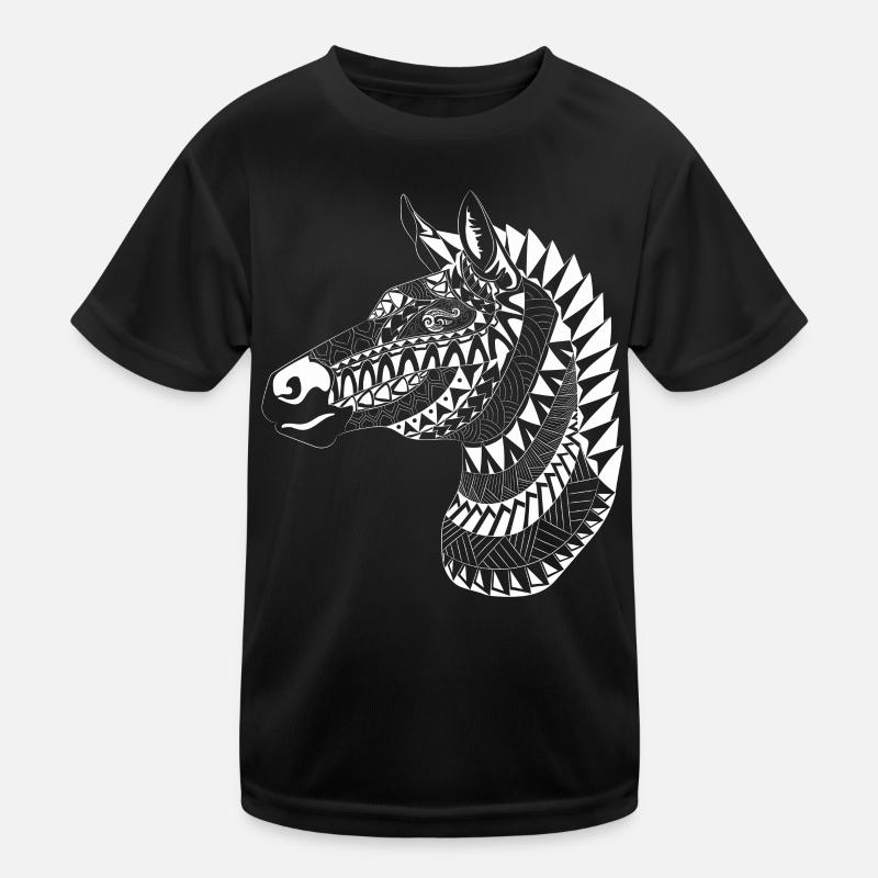 Maori Zebra Head Kids Functional T-Shirt