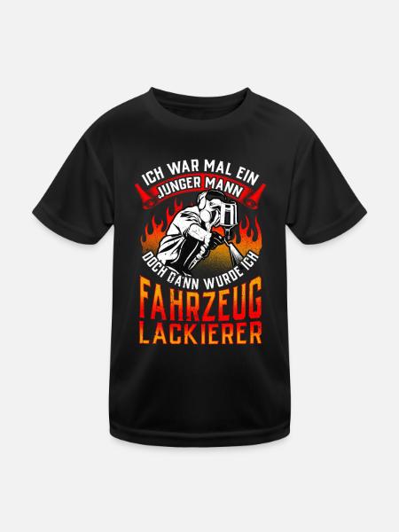 Fahrzeuglackierer kann nicht reparieren Lackierer - Kinder Funktions-T-Shirt - Schwarz - Vorne