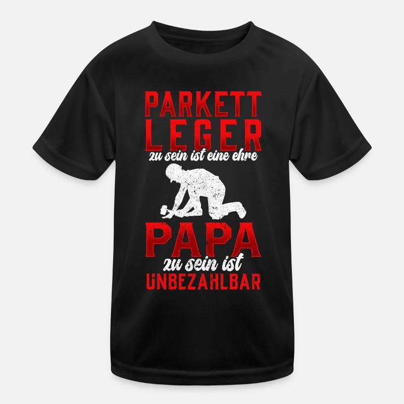 Parkettleger sein ist eine Ehre Fußbodenleger Kinder Funktions-T-Shirt