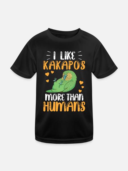 Kakapo ressemble plus à un perroquet incapable de voler Kakapo - T-shirt sport Enfant - noir - Devant