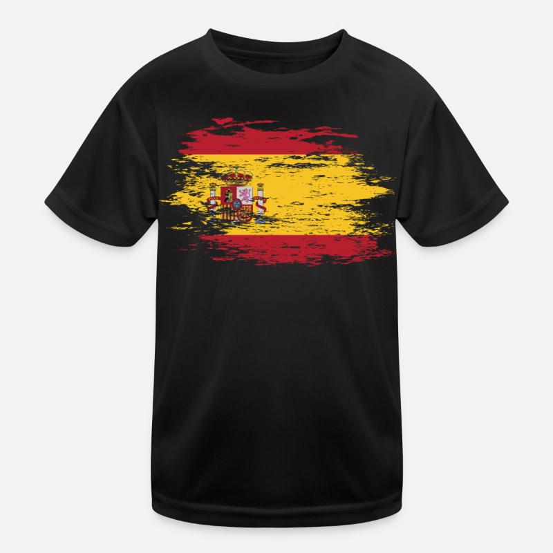 Drapeau de l’Espagne utilisé T-shirt sport Enfant