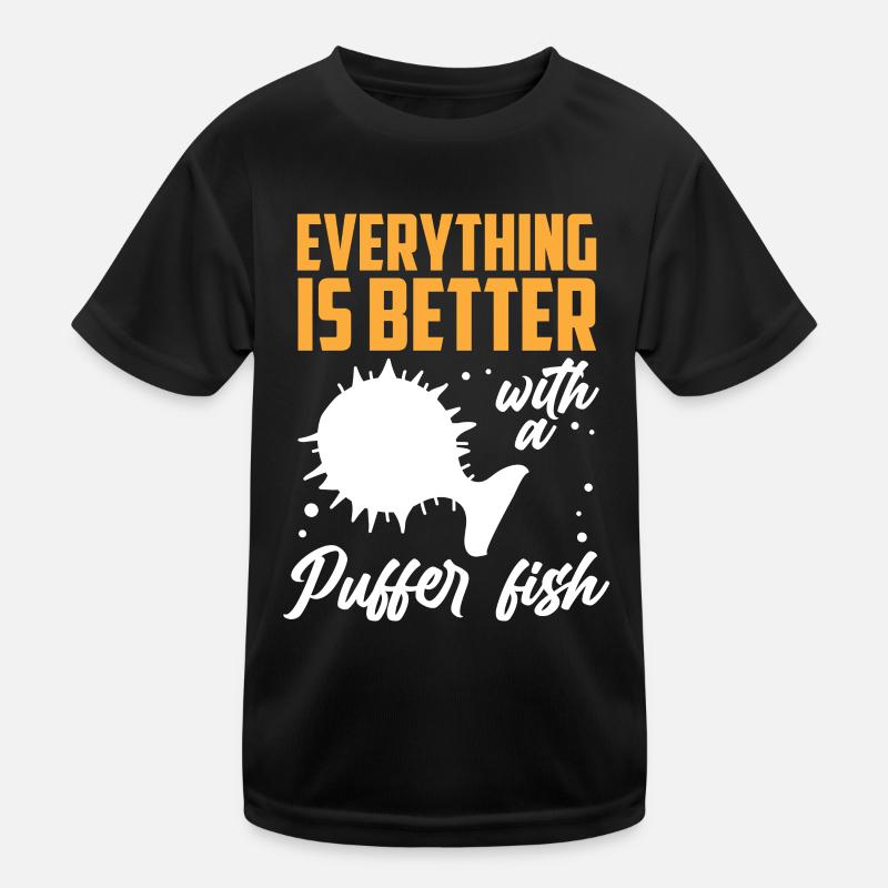 Kugelfisch alle besser Riesenkugelfisch Kinder Funktions-T-Shirt