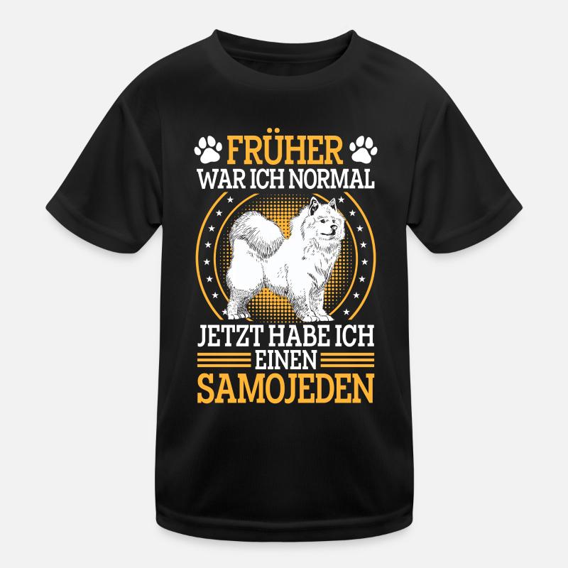 Samojede früher normal Samojedenspitz Kinder Funktions-T-Shirt