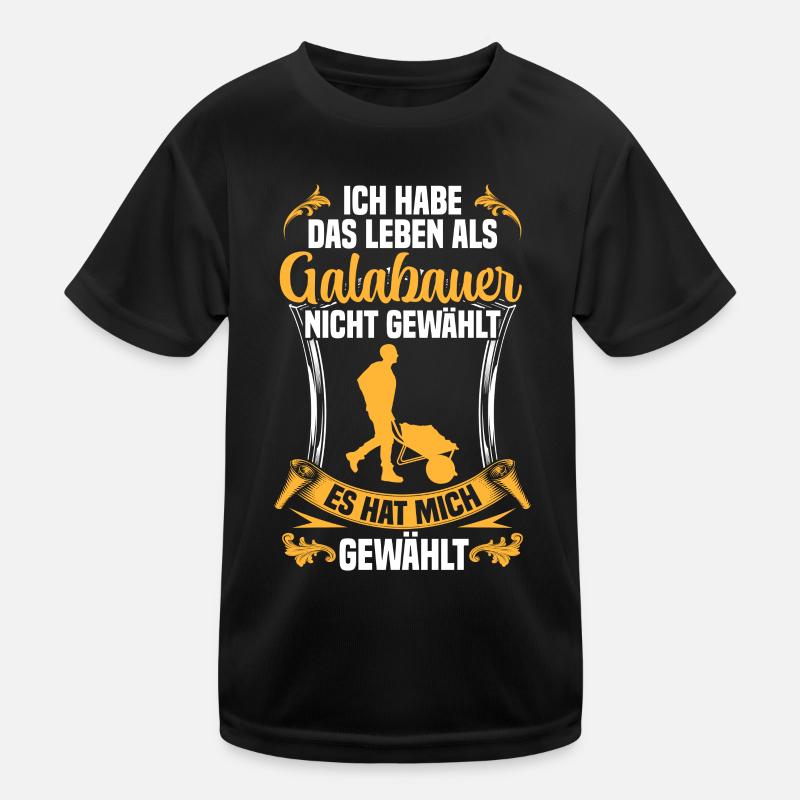 Leben als Galabauer Landschaftsgärtner Kinder Funktions-T-Shirt