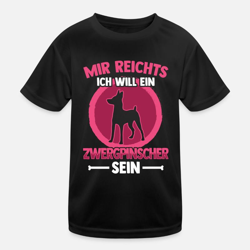 Will ein Zwergpinscher sein Rehpinscher Kinder Funktions-T-Shirt