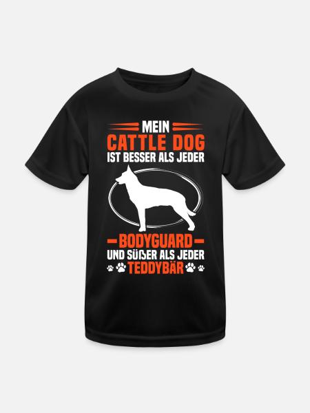 Bouvier australien meilleur que garde du corps - T-shirt sport Enfant - noir - Devant