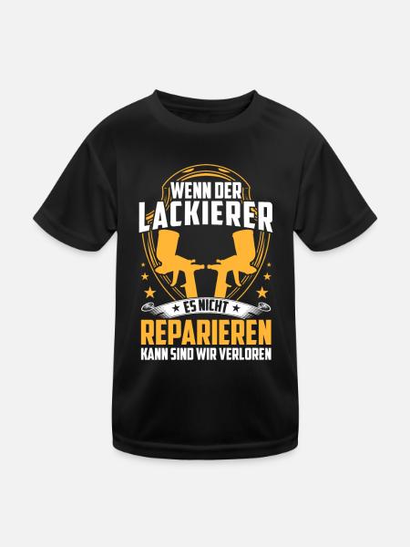 Do not repair car painters Car painters - Kids Functional T-Shirt - black - Front