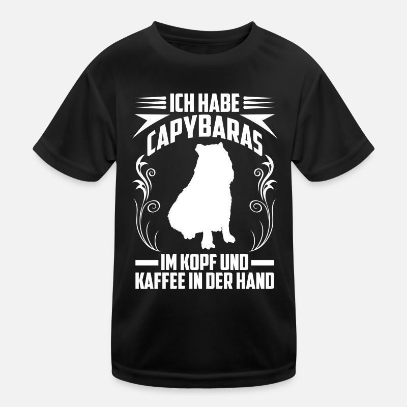 Capybara Saying South America Capybara Kids Functional T-Shirt