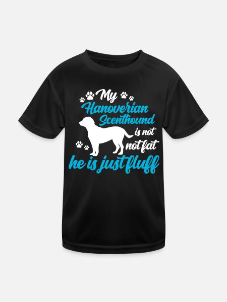 Le Sweathound hanovrien est tout simplement moelleux - T-shirt sport Enfant - noir - Devant