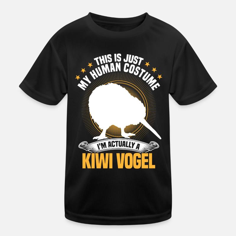 Kiwi Vogel nur ein Kostüm Schnepfenstrauß Kinder Funktions-T-Shirt