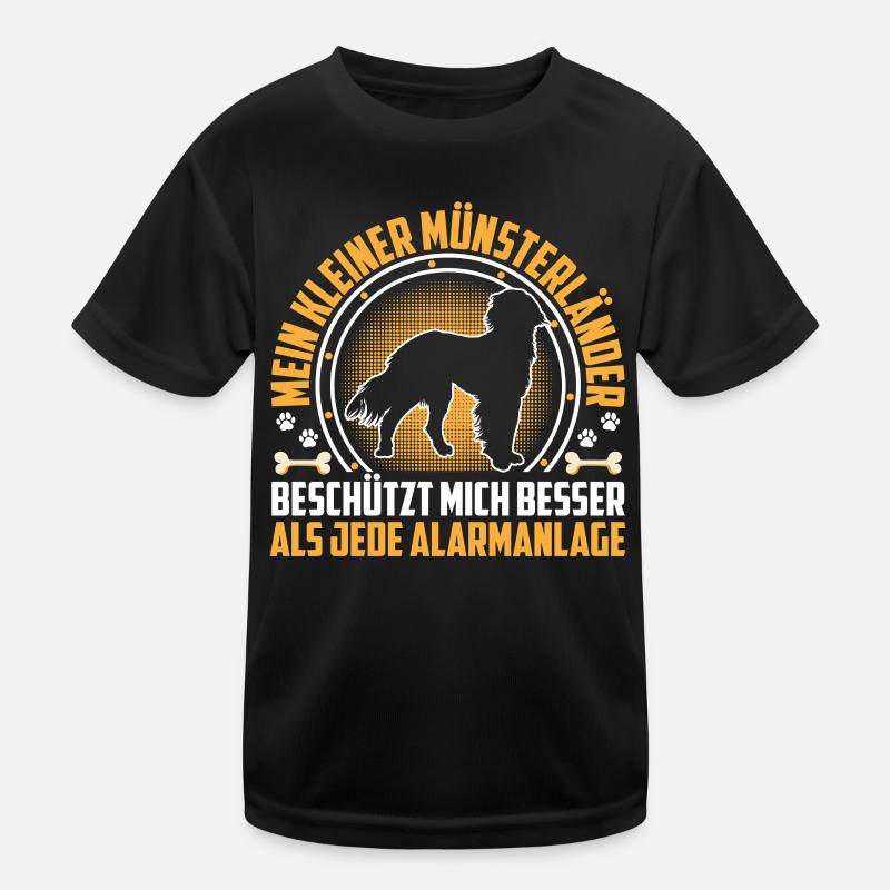 Little Münsterlander protects me better Kids Functional T-Shirt