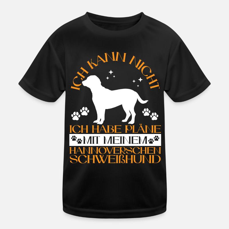 Plans avec mon chien de chasse hanovrien T-shirt sport Enfant