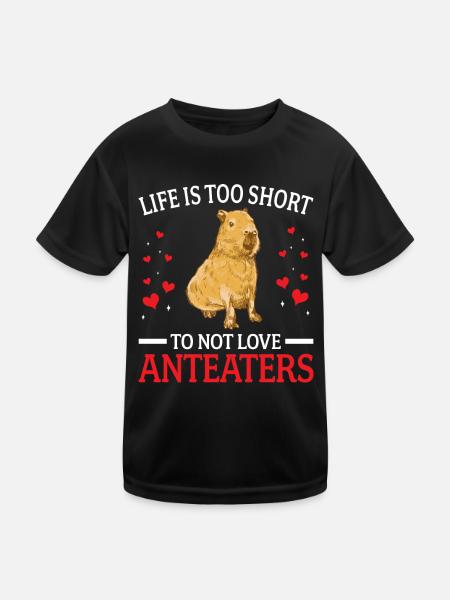 Capybara Don't Love South America Capybara - Kids Functional T-Shirt - black - Front