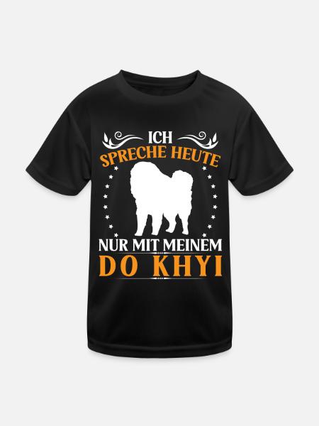 Parla solo con Do Khyi Mastino tibetano Mastino tibetano - Maglietta sportiva per bambini - nero - Fronte