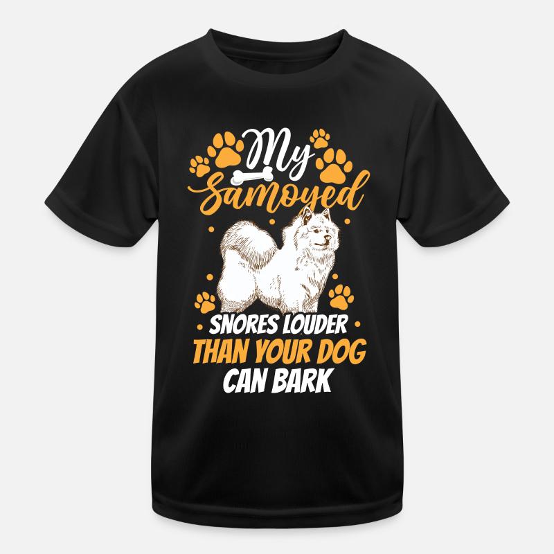 Samoyède ronfle bruyamment Samoyède Spitz Samoyède T-shirt sport Enfant