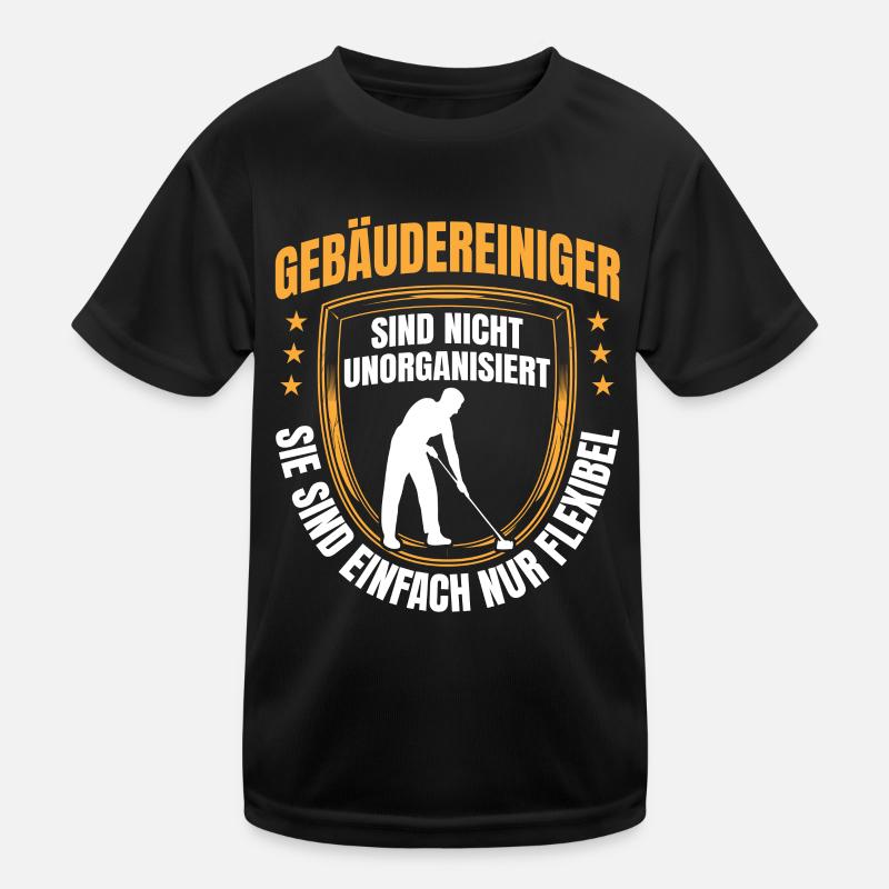 Building cleaners are flexible window cleaners Kids Functional T-Shirt