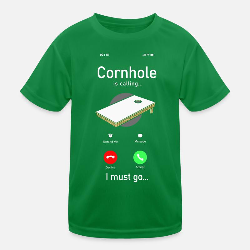 Cornhole Team Bean Bag Player Kinder Funktions-T-Shirt