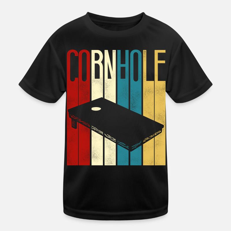 Cornhole Team Bean Bag Player Kinder Funktions-T-Shirt