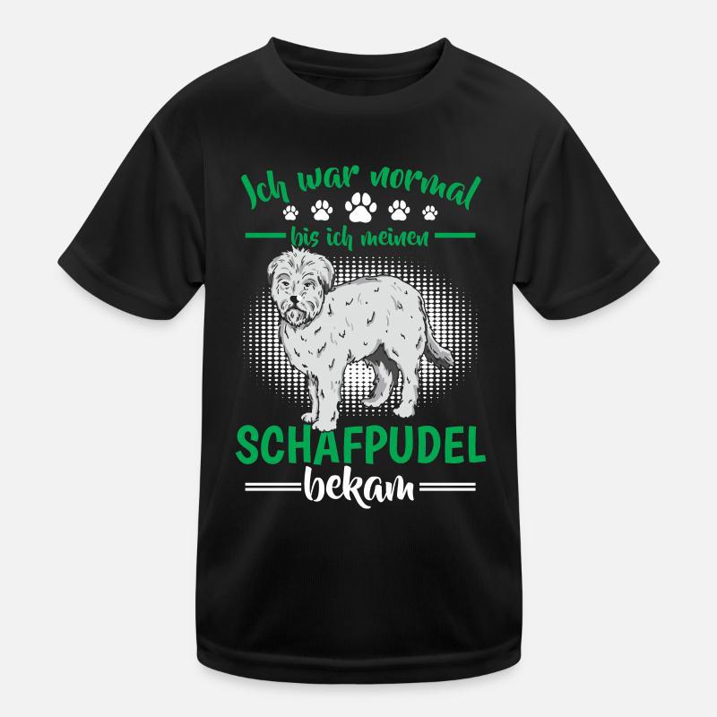 Sheep poodle used to be normal Old German herding dog Kids Functional T-Shirt