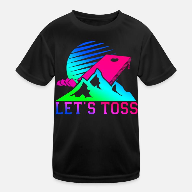 Cornhole Team Bean Bag Player Kinder Funktions-T-Shirt