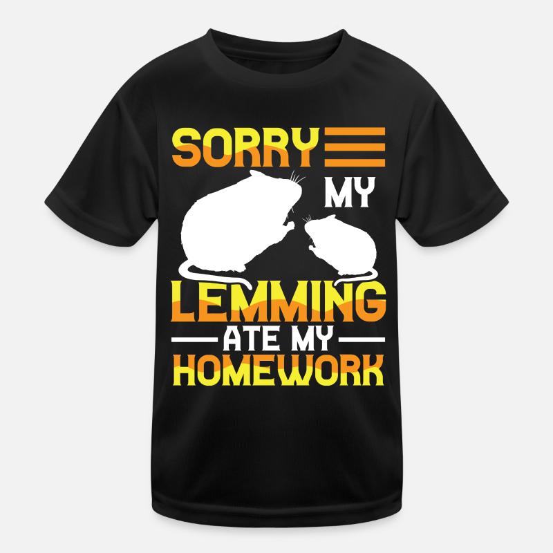 Lemming a mangé des devoirs : Campagnol T-shirt sport Enfant