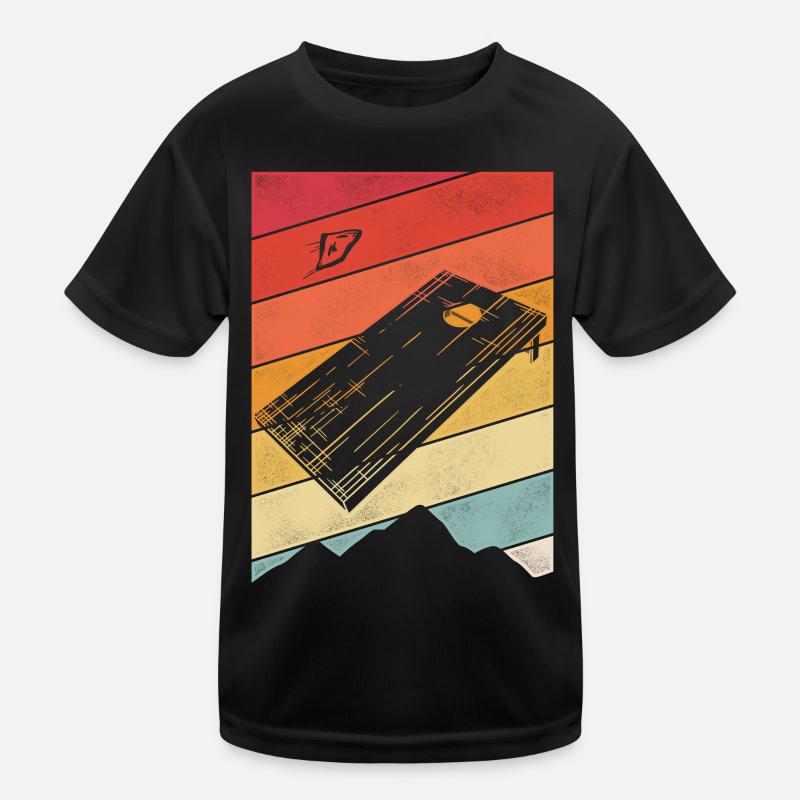 Cornhole Team Bean Bag Player Kinder Funktions-T-Shirt