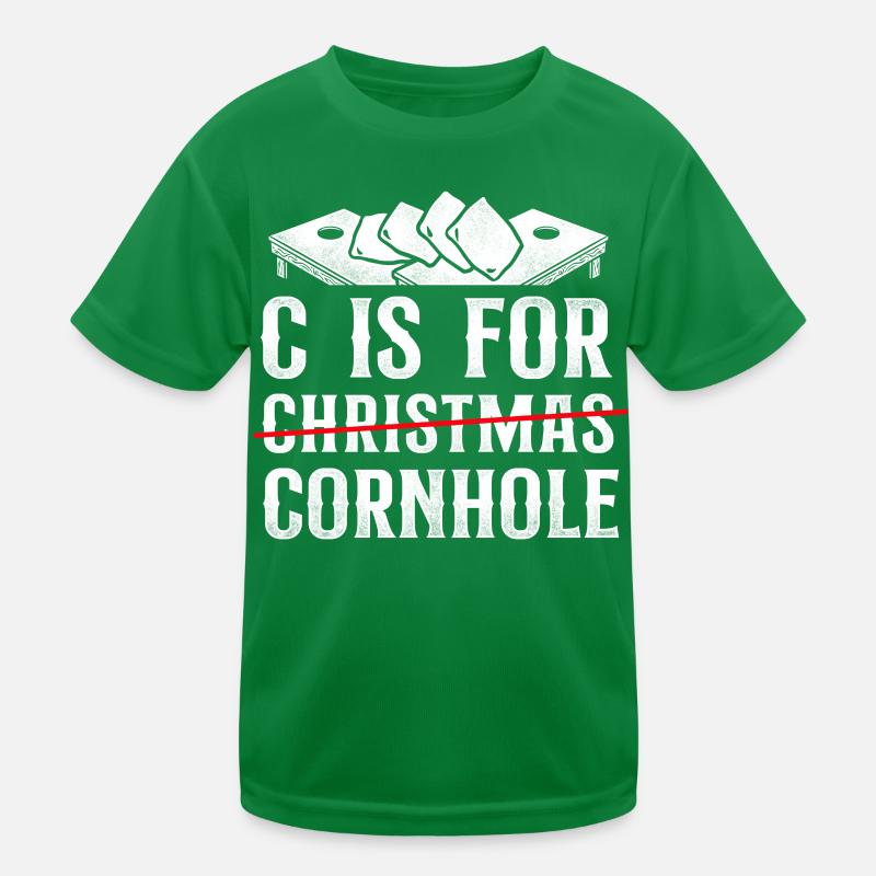 Cornhole Team Bean Bag Player Kinder Funktions-T-Shirt