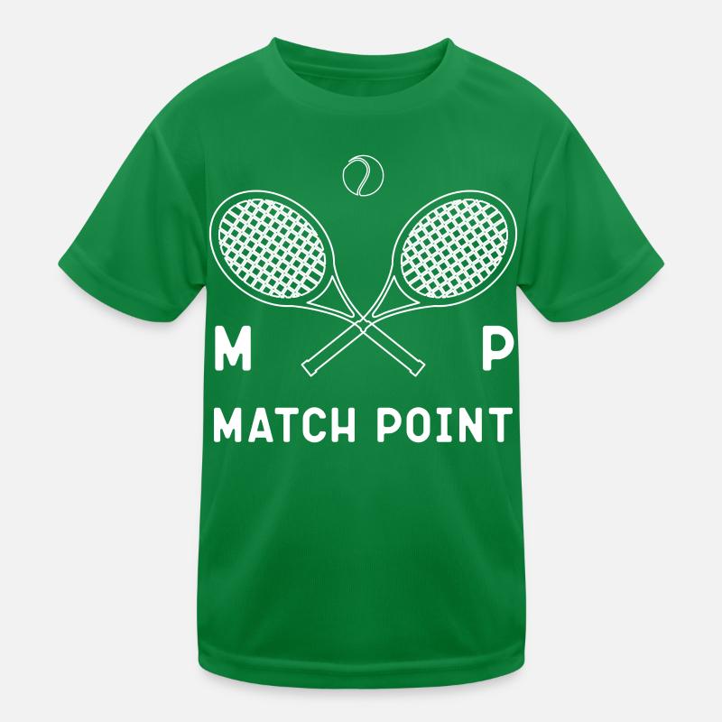 Funny Tennis Player Racket 40th Kinder Funktions-T-Shirt