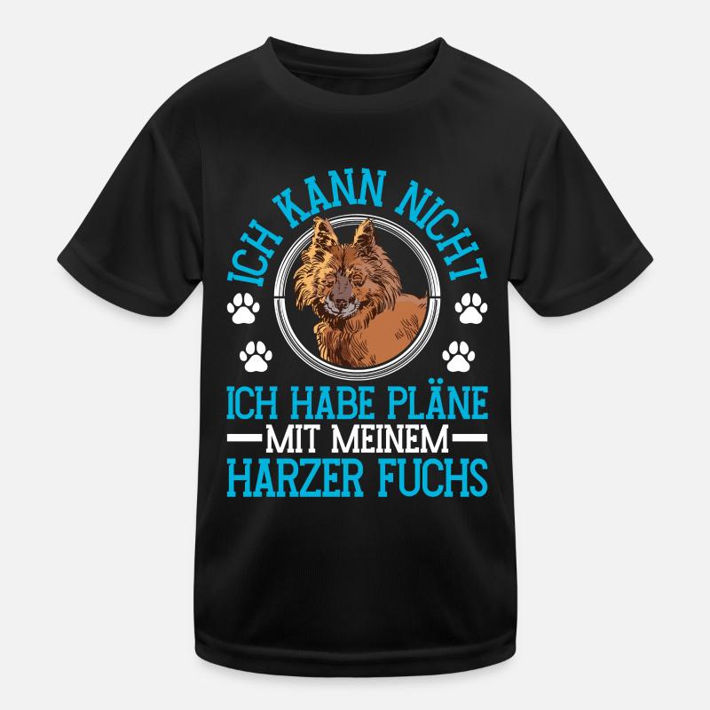 Harz Fox progetta con un vecchio cane da pastore tedesco Maglietta sportiva per bambini