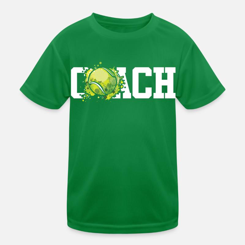 Funny Tennis Player Racket Coach Kids Functional T-Shirt
