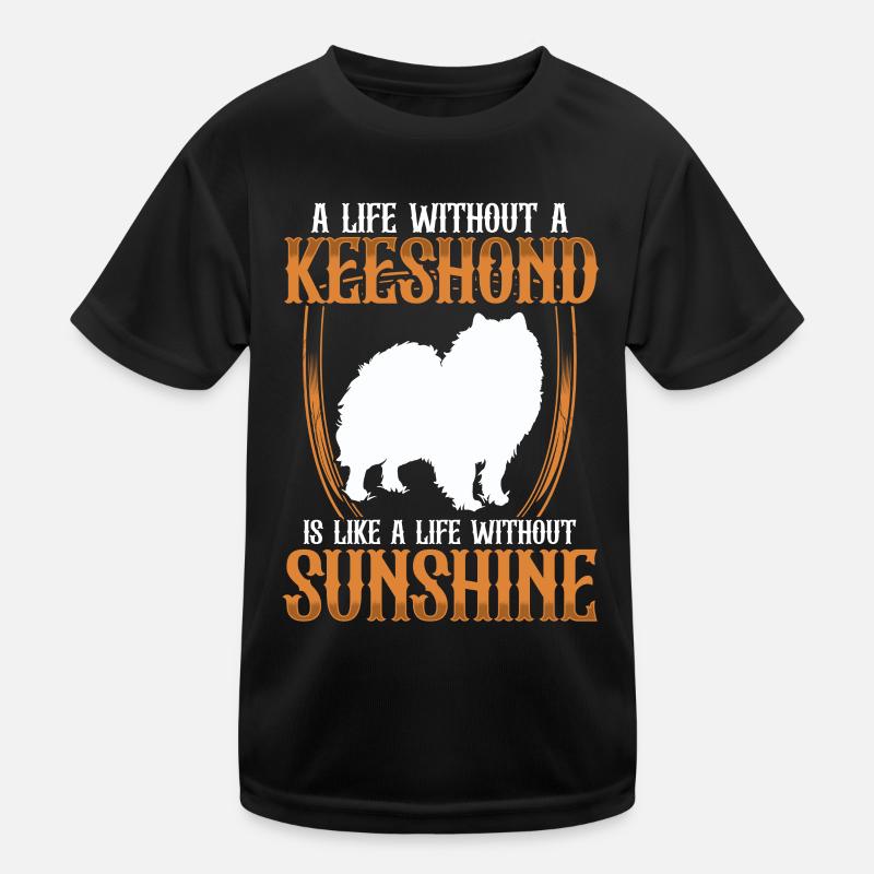 La vie sans Wolfspitz Keeshond T-shirt sport Enfant
