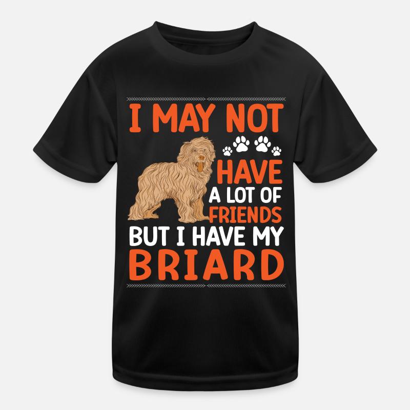 Briard est mon ami Berger de Brie T-shirt sport Enfant