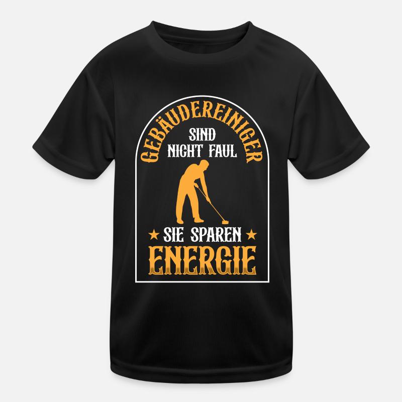 Building cleaners are not lazy window cleaners Kids Functional T-Shirt