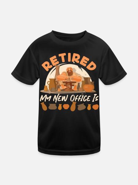 Pottery Ceramics Artist Retired My - Kids Functional T-Shirt - black - Front