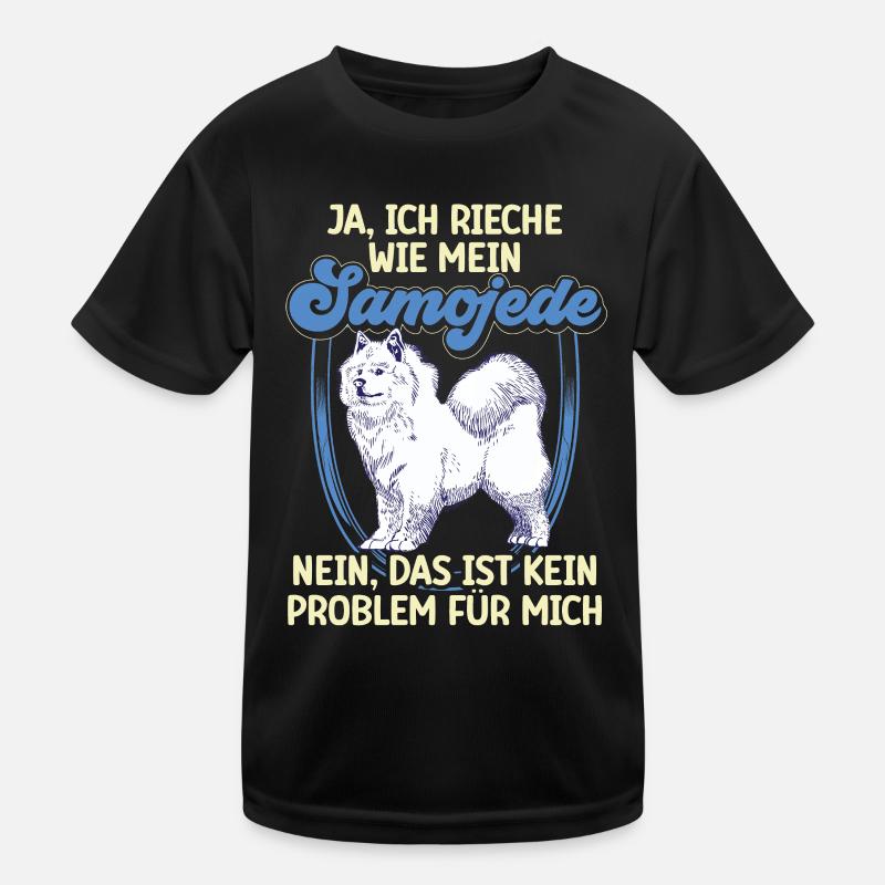 Samojede Samojedenspitz Rieche nach Samojede Kinder Funktions-T-Shirt