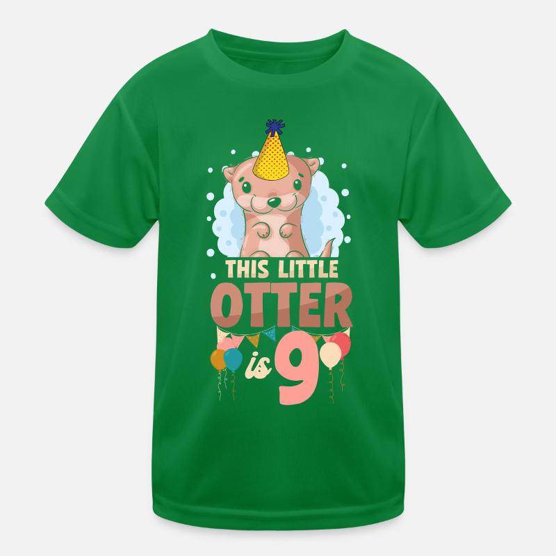 Otter Birthday This Little Otter Kids Functional T-Shirt