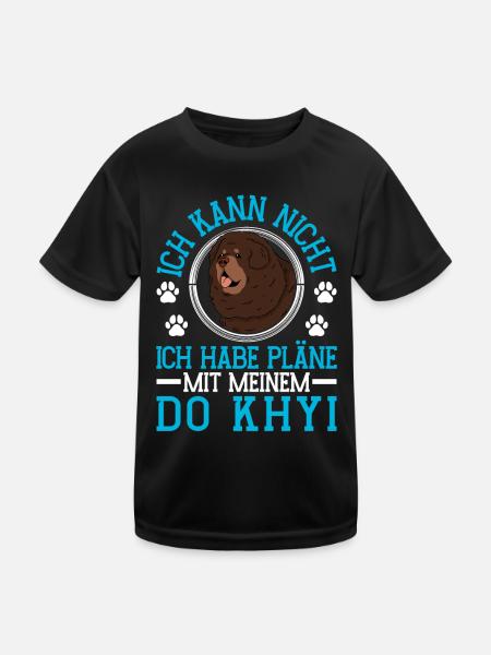 Plans with Do Khyi Tibetan Mastiff Tibetan Mastiff - Kids Functional T-Shirt - black - Front