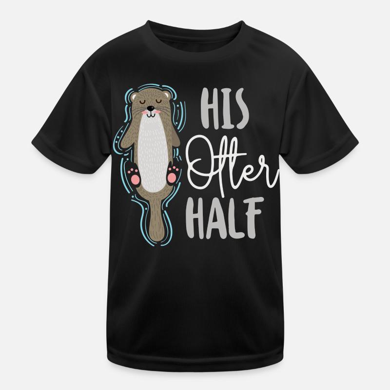 Couple Loutre Jeu de mots Saint-Valentin T-shirt sport Enfant
