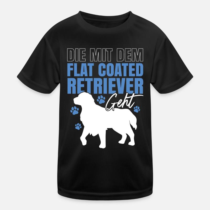 The Flat Coated Retriever Kids Functional T-Shirt