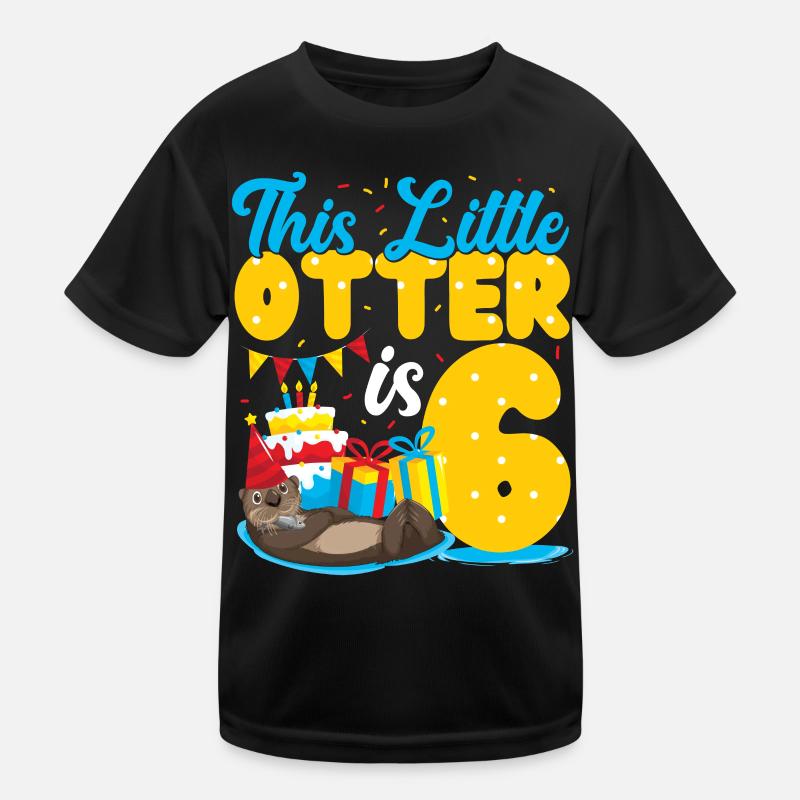 Otter Birthday This Little Otter Kids Functional T-Shirt