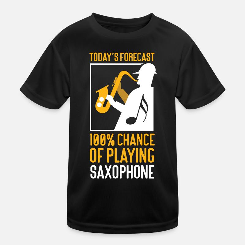 Saxophone Today's Forecast 100% Kinder Funktions-T-Shirt