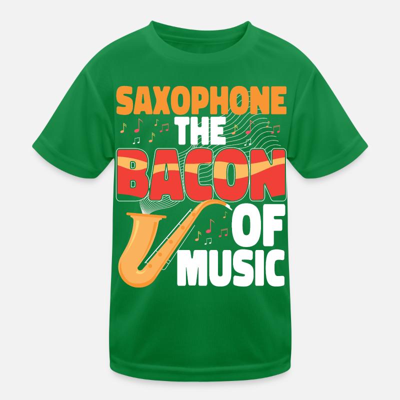 Saxophones Saxophones Le Bacon De T-shirt sport Enfant