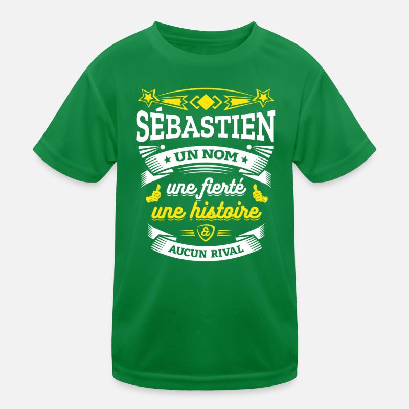 SÉBASTIEN UN NOM UNE FIERTÉ AUCUN RIVAL T-shirt sport Enfant