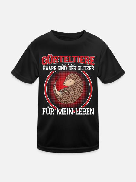 Cheveux de tatou disant tatou géant - T-shirt sport Enfant - noir - Devant