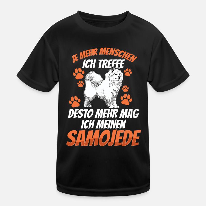 Samojede mehr mögen Samojedenspitz Samojede Kinder Funktions-T-Shirt