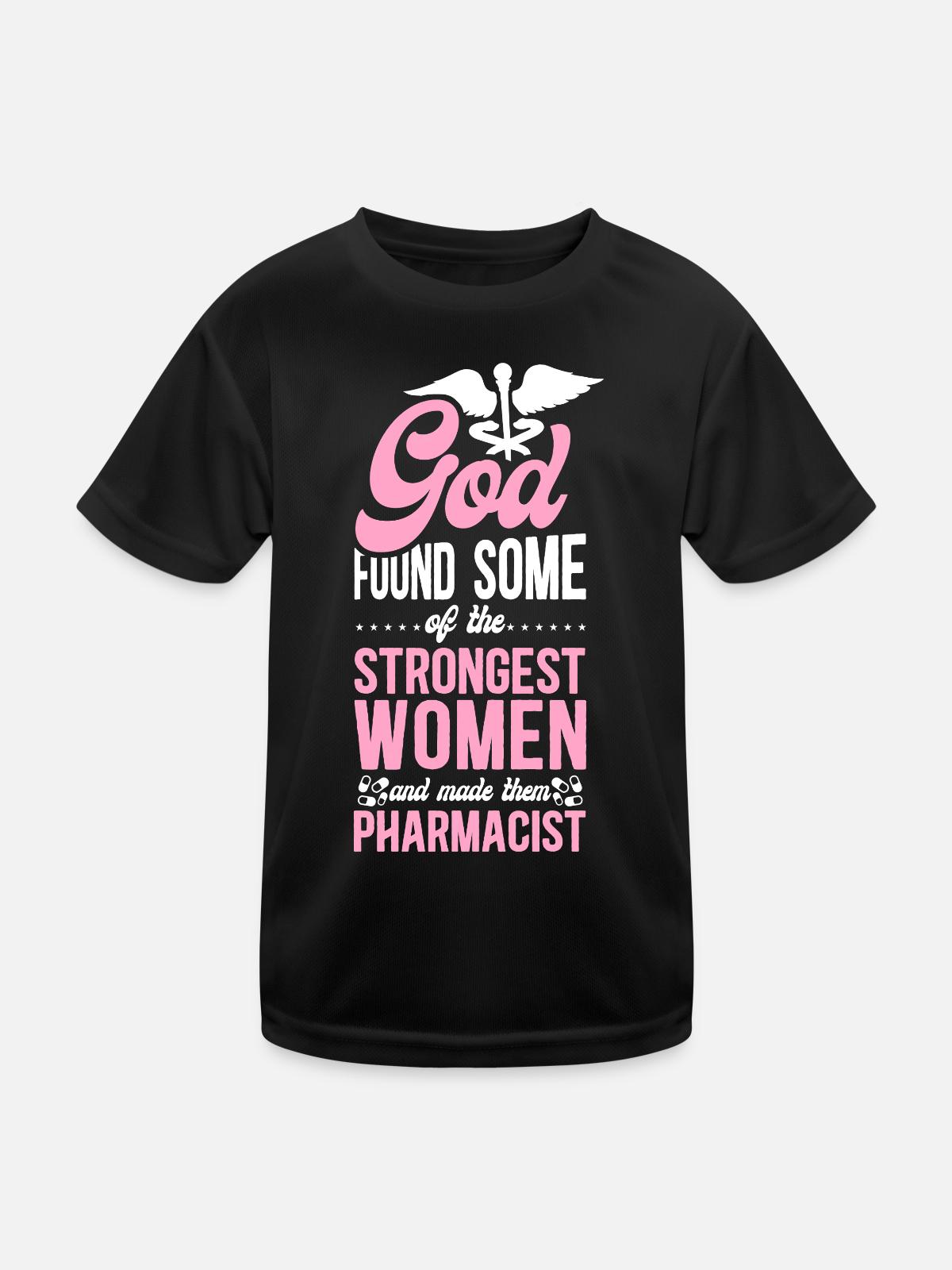 Pharmacy Tech Technician - Kinder Funktions-T-Shirt - Schwarz - Vorne
